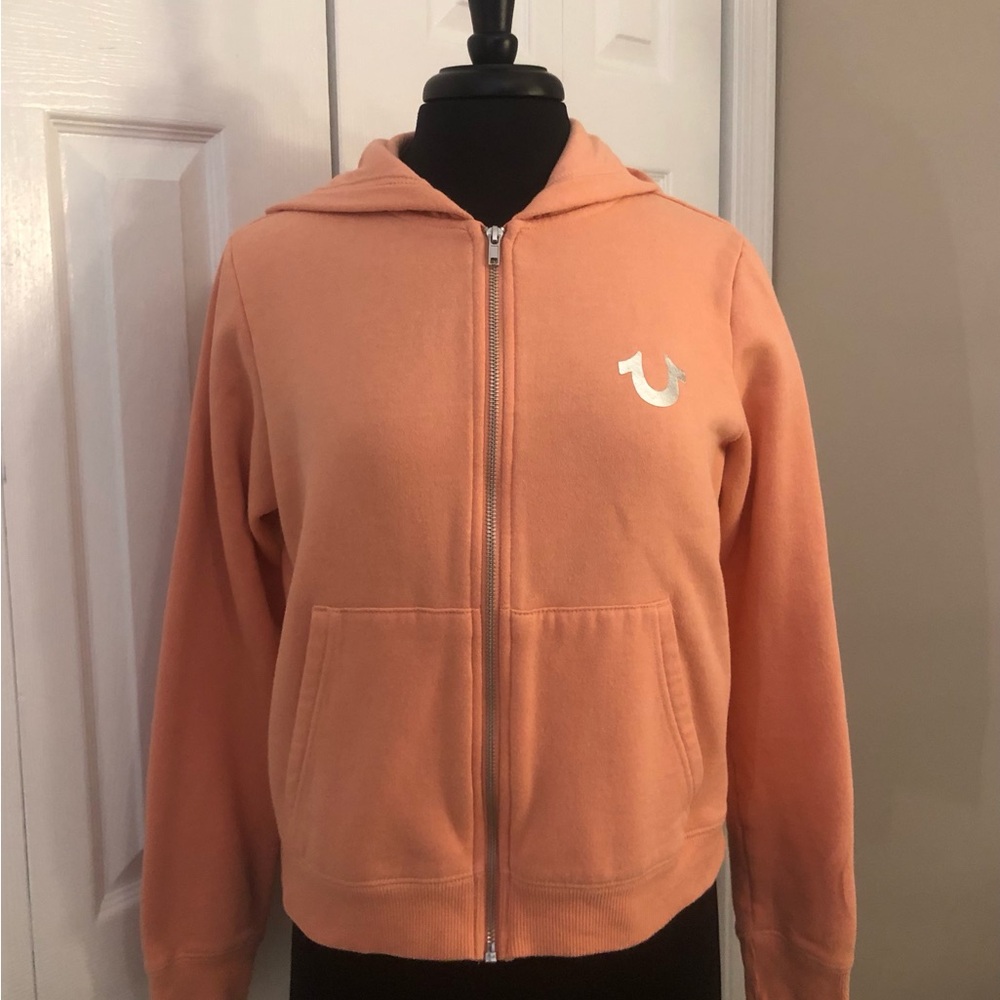 🧡5 for $20🧡 True Religion Orange Zip-Up Hoodie - Picture 4 of 9